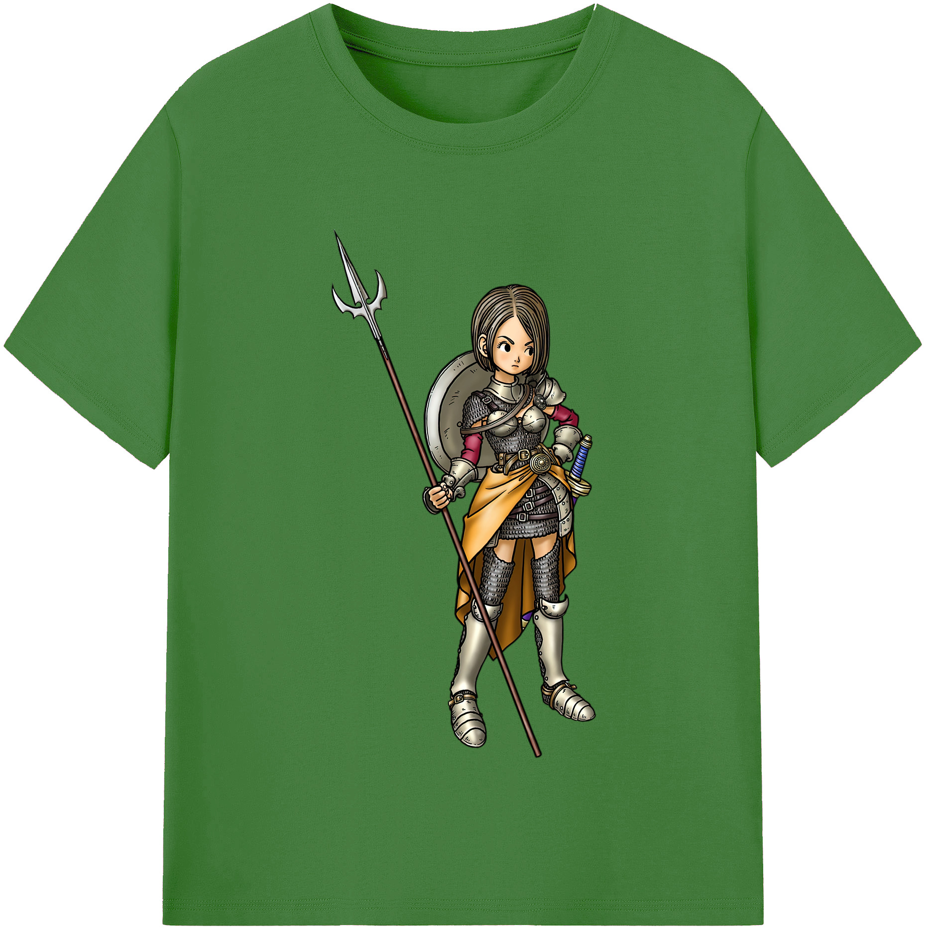 （画像用） ドラゴンクエスト Doragon Kuesuto Dragon Quest レディースカジュアルプリントTシャツ（綿100％）